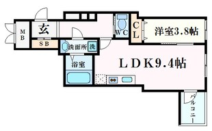 SEST北浜の物件間取画像